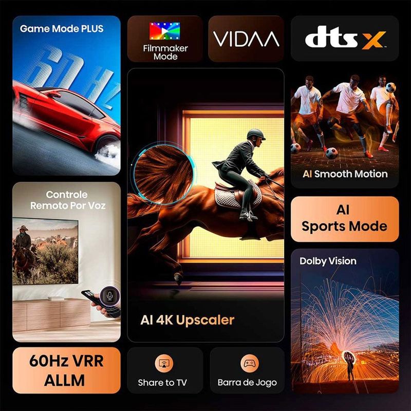 smart tv 4k 65" hisense 65a6nv 107913