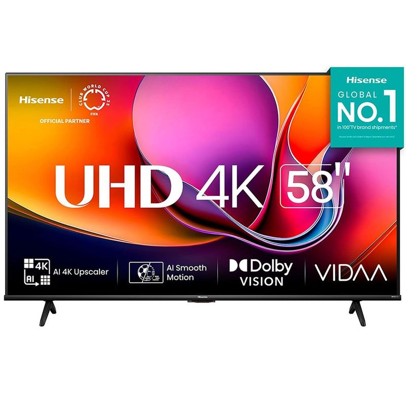 smart tv 4k 58" hisense 58a6n 107853