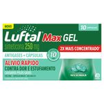luftal max gel simeticona 250mg 10 cápsulas reckitt