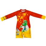macacão de praia infantil manga longa peixote dr dino 2 anos (mp)