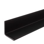 perfil pvc tipo l 6m plasmeg para painel ripado preto ébano 216x16cm (mp)