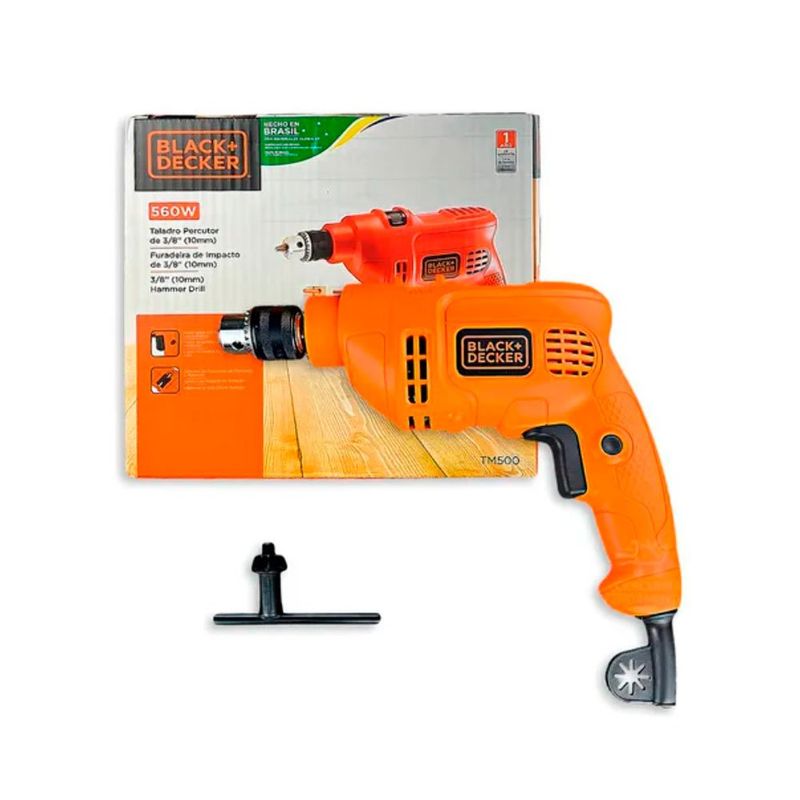 furadeira de impacto black+decker laranja bed710550-br