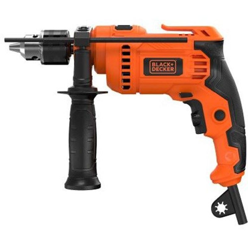 furadeira de impacto black+decker 650w 127v laranja bed713650-br