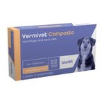 vermífugo biovet para cães e gatos 600mg 4 comprimidos (mp)