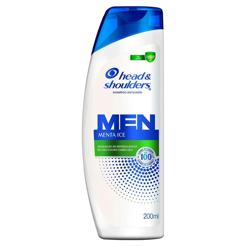 shampoo anticaspa head & shoulders men menta ice 200ml