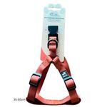 coleira peitoral para cães bravo mascote marrom 35-50cm (mp)
