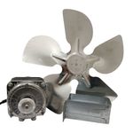 micro motor ventilador 1/10 hp elgin 220v hélice de alumínio 12" sem furo com suporte (mp)