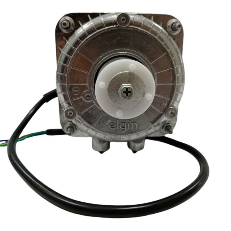 micro motor ventilador 1/10 hp elgin 220v hélice de alumínio 12" sem furo com suporte (mp)
