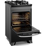 fogão 4 bocas electrolux efficient mesa vidro tripla chama e perfectoo bivolt preto fe4gb