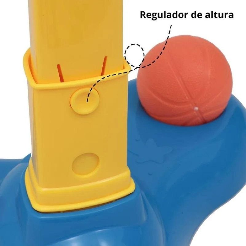 cestinha de basquete ebn kids com som e luz space jam (mp)