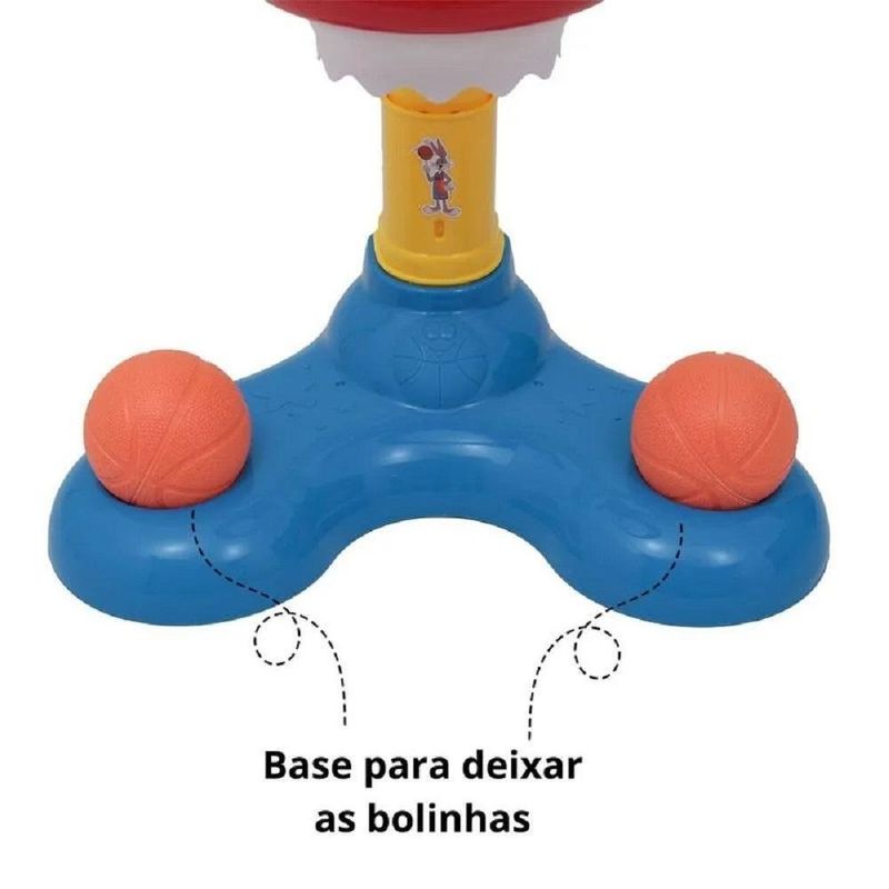 cestinha de basquete ebn kids com som e luz space jam (mp)