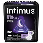 absorvente intimus noturno toda tranquila suave com abas 8 unidades