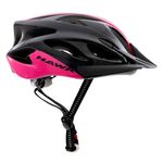 capacete para ciclista hawk com pisca preto e rosa g (mp)