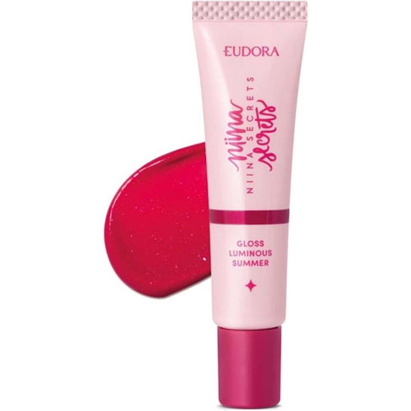 gloss luminous summer eudora niina secrets vermelho 12g