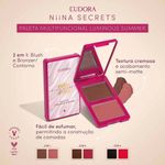 paleta multifuncional eudora niina secrets palette luminous summer cor 01 7g