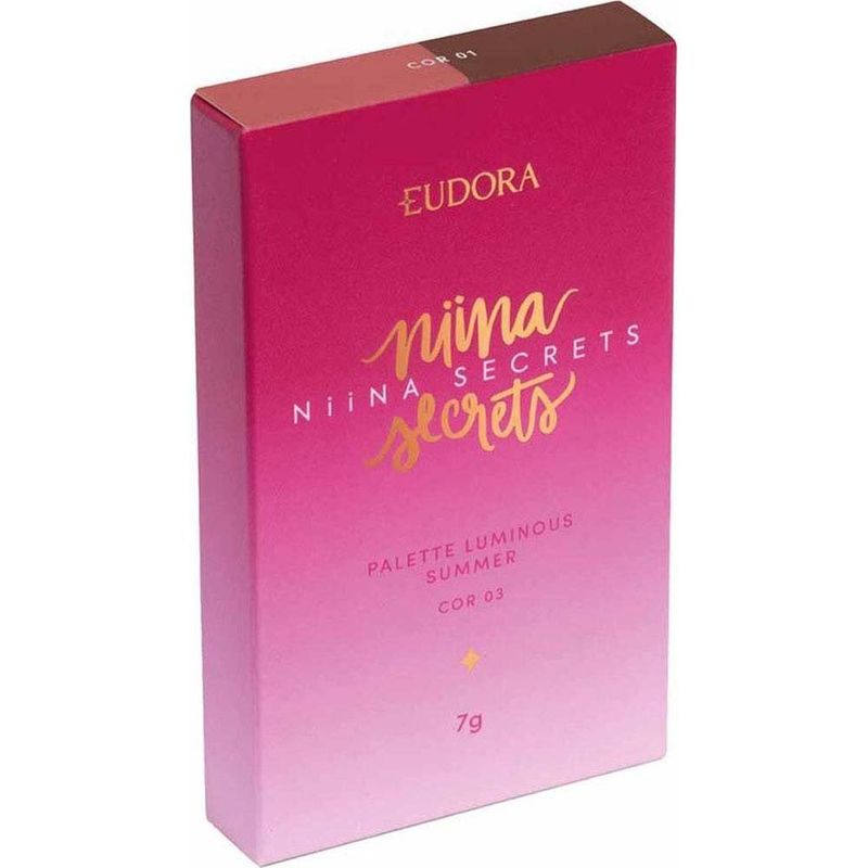 paleta multifuncional eudora niina secrets palette luminous summer cor 01 7g
