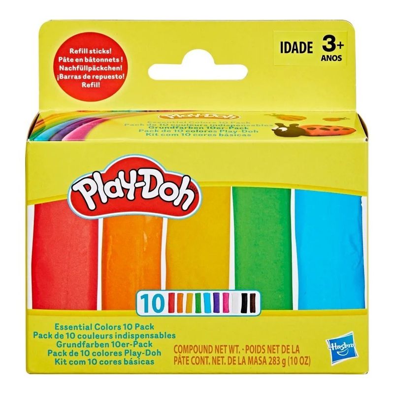 massinha hasbro play doh 10 cores (mp)