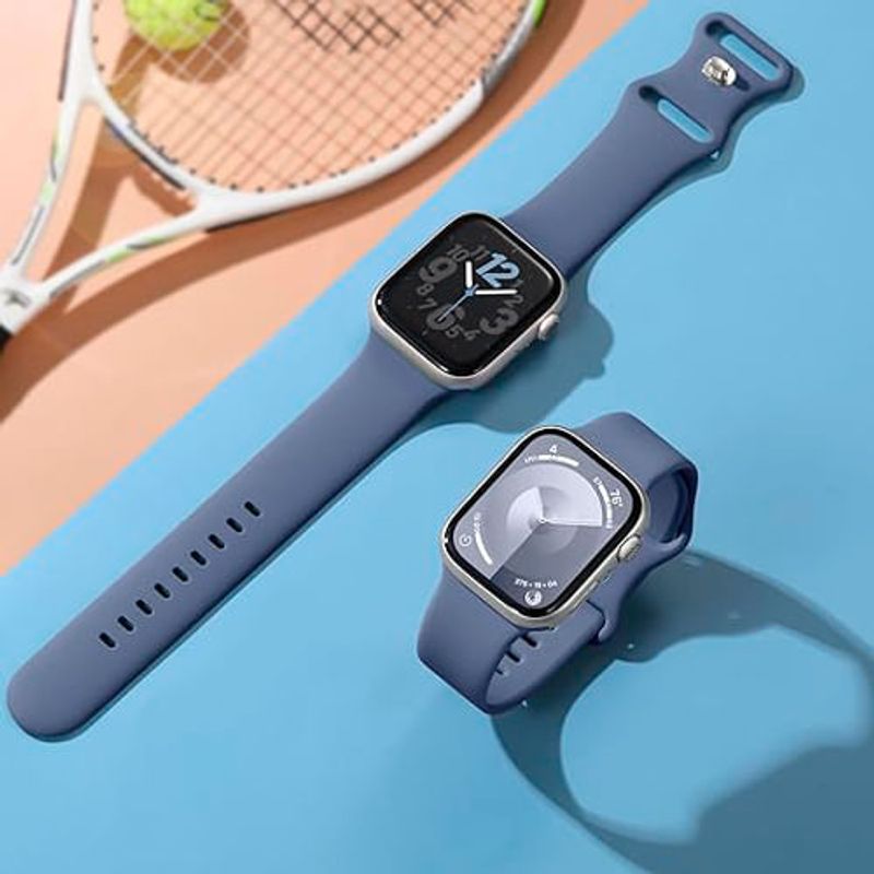 pulseira de silicone para apple watch cinza a-bi