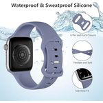 pulseira de silicone para apple watch cinza a-bi