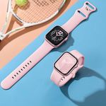 pulseira de silicone para apple watch rosa 38mm-49mm a-bi
