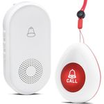 botão de chamada sos para cuidadores com alcance de 300 metros nestling branco a-bi