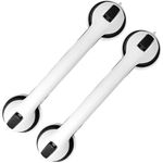 conjunto de 2 peças barras de apoio para banheiro zhazieon de 40cm preto a-bi