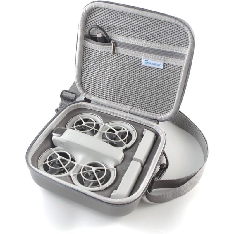 estojo para drone e acessórios dji pequena e portátil skyreat cinza a-bi