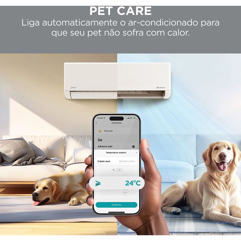 ar-condicionado split 12.000 btus springer midea airvolution inverter 220v 42efvca12m5/38tavca12m5