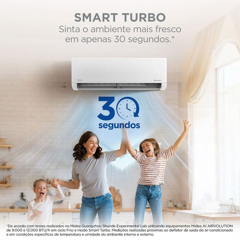 ar-condicionado split 12.000 btus springer midea airvolution inverter 220v 42efvca12m5/38tavca12m5
