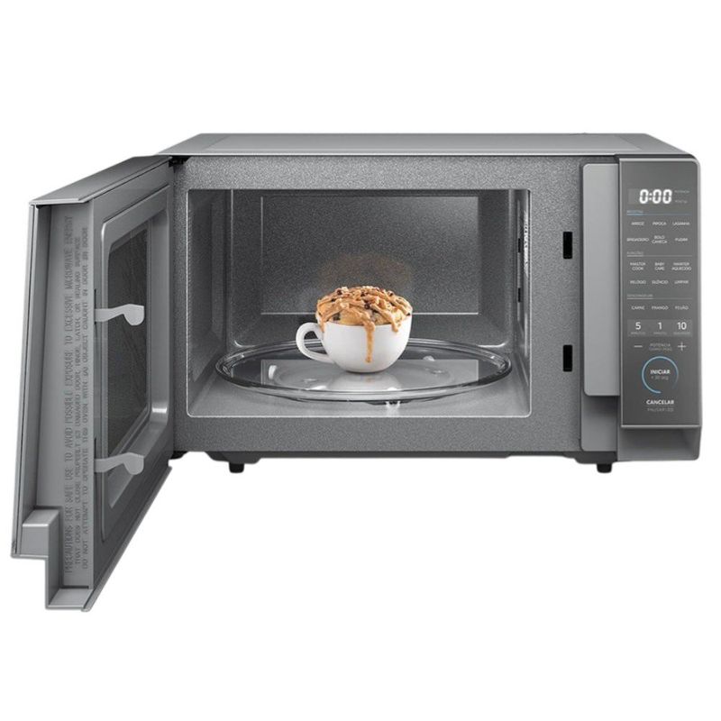 micro-ondas midea 27 litros 127v prata mhp27s1