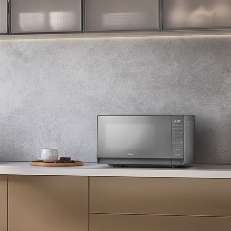 micro-ondas midea 27 litros 127v prata mhp27s1