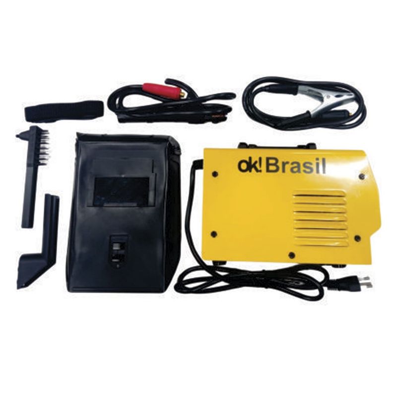 máquina de solda ok! brasil inversora 220v mma-200 (mp)