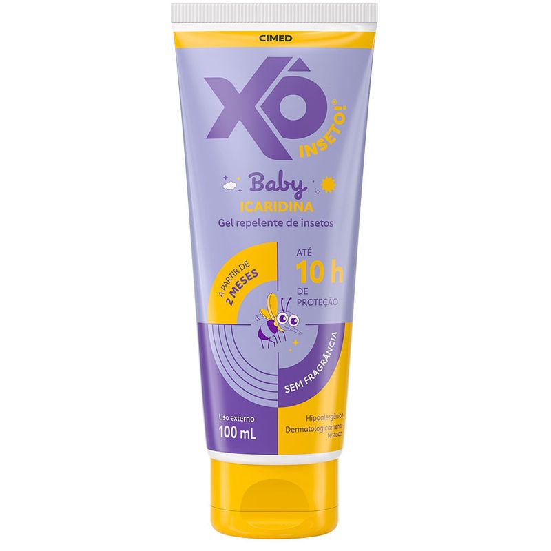 repelente xô inseto baby icaridina gel 100ml