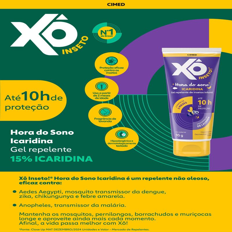repelente em gel cimed xô inseto baby icaridina 100ml