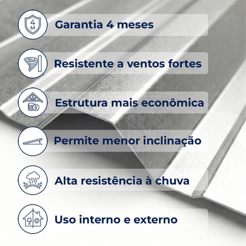 telha trapezoidal galvalume fergel 300x107x0,043cm (mp)