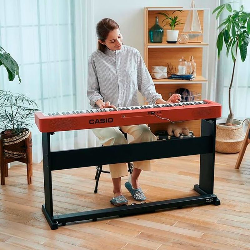 piano digital musical casio vermelho cdp-s160rd