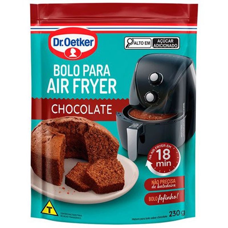 mistura para bolo chocolate air fryer dr. oetker 230g