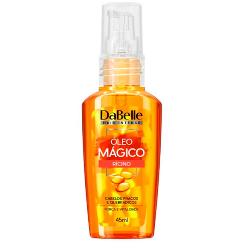 óleo mágico capilar dabelle rícino 45ml