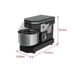 amassadeira espiral braesi bivolt preta aes03 (mp)