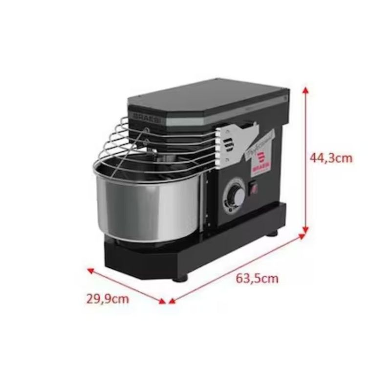 amassadeira espiral braesi bivolt preta aes03 (mp)