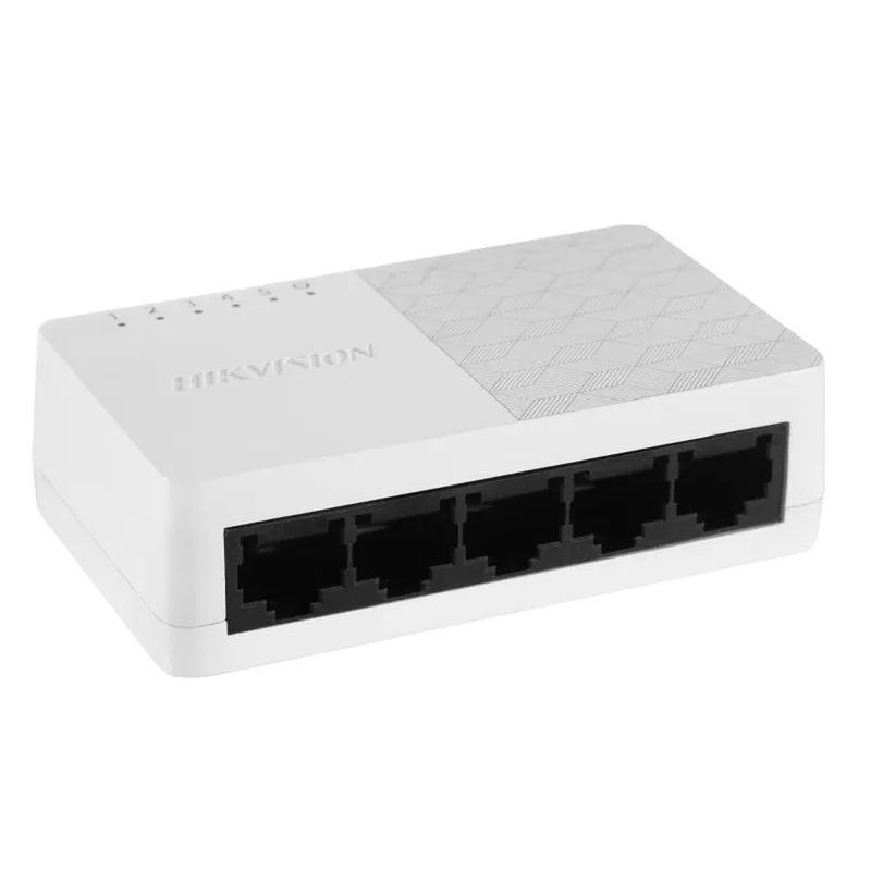 switch hikvision 5 portas 10/100/1000 mbps ds-3e0505d-o branco (mp)
