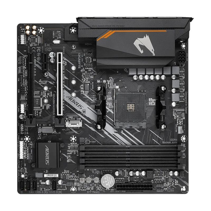 placa mãe gigabyte micro atx amd am4 ddr4 b550m aorus elite (mp)