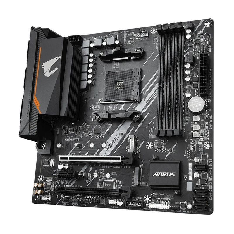 placa mãe gigabyte micro atx amd am4 ddr4 b550m aorus elite (mp)
