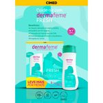 kit dermafeme sabonete líquido íntimo fresh 200ml 2 unidades