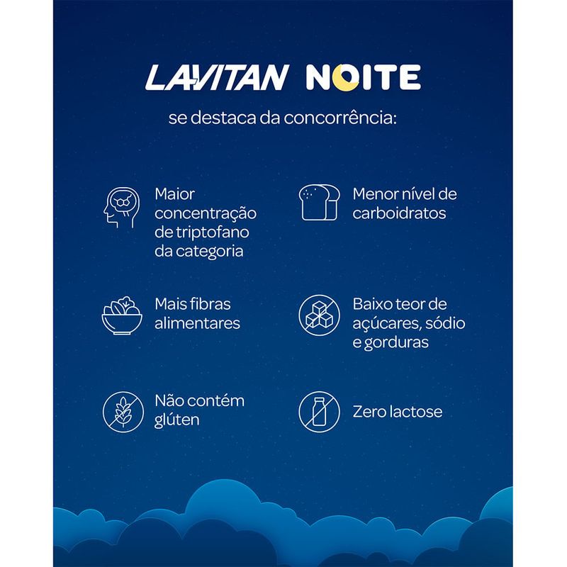 suplemento alimentar em pó lavitan super fórmula noite maracuja 300g