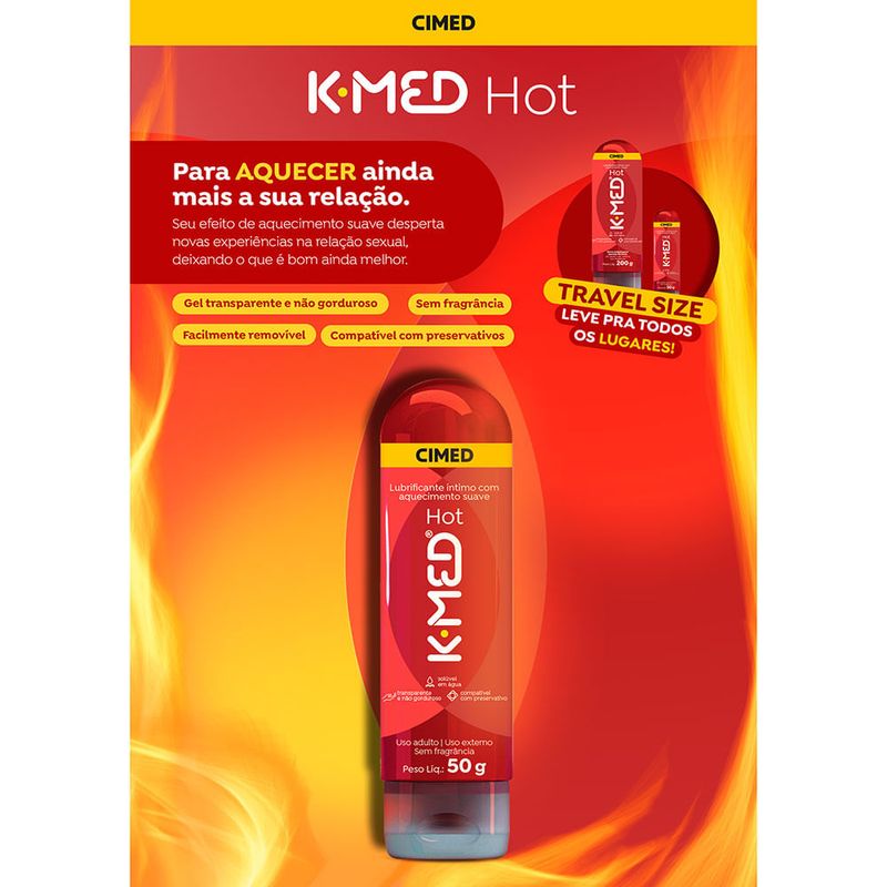 gel lubrificante k-med hot 50g