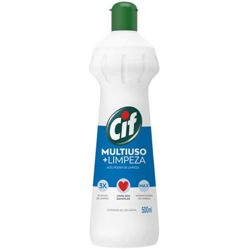 limpador cif multiuso mais limpeza 500ml
