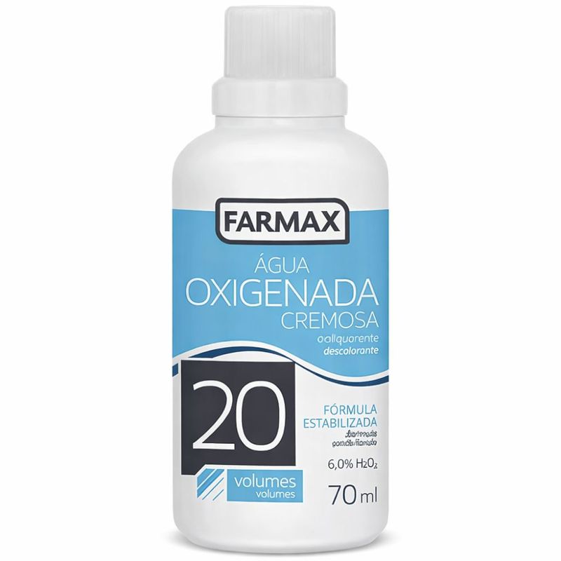 água oxigenada cremosa volume 20 farmax 70ml