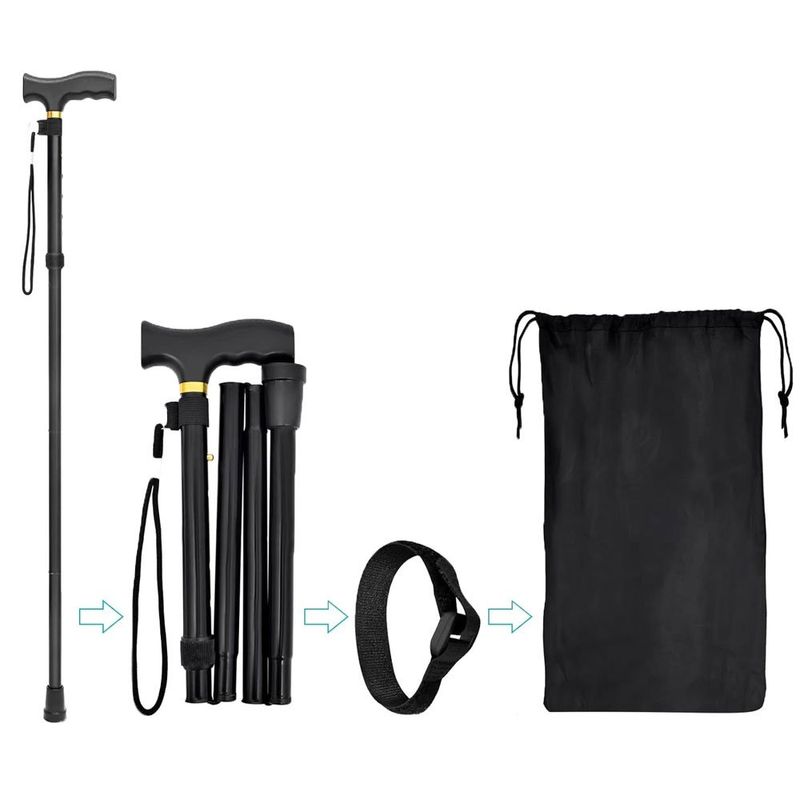 bengala t tyimble dobrável e portátil 93cm preto a-bi