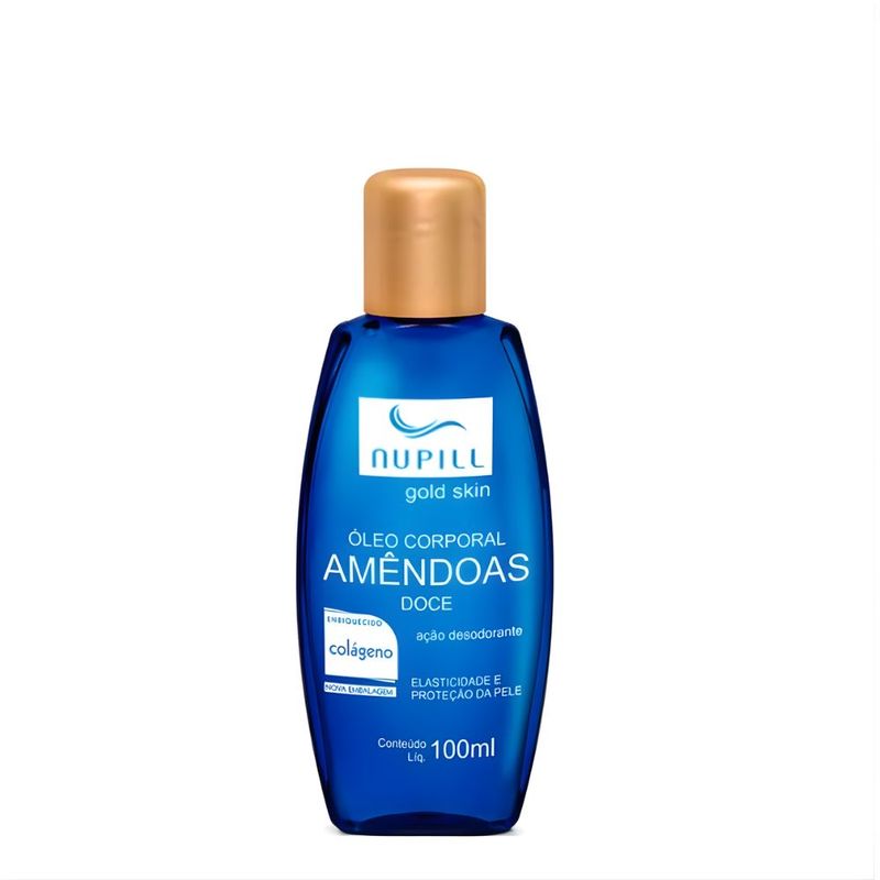 óleo corporal nupill amêndoas enriquecido colágeno 100ml
